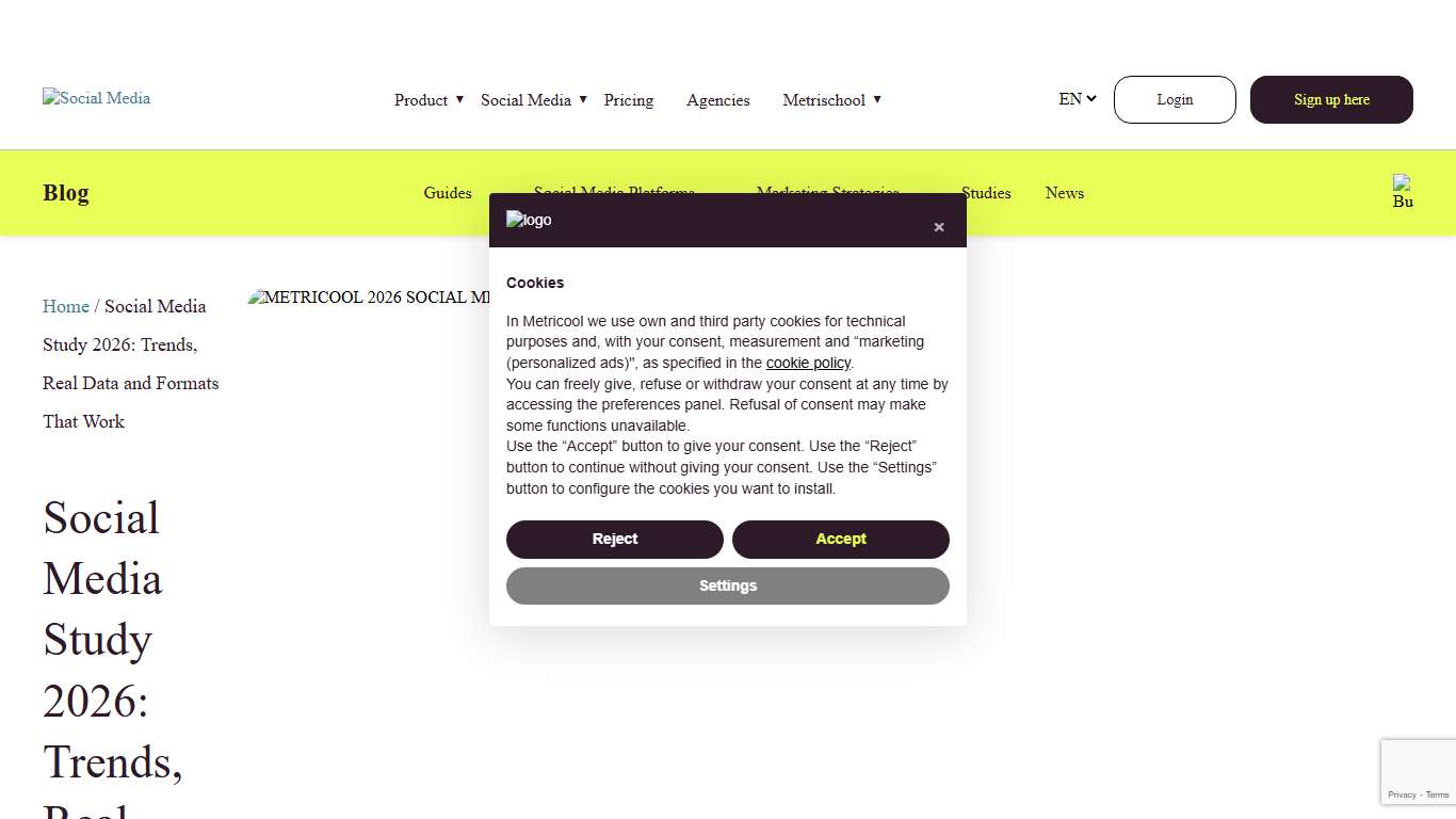 Social Media Study 2026: Trends, Real Data and Formats That Work Metricool