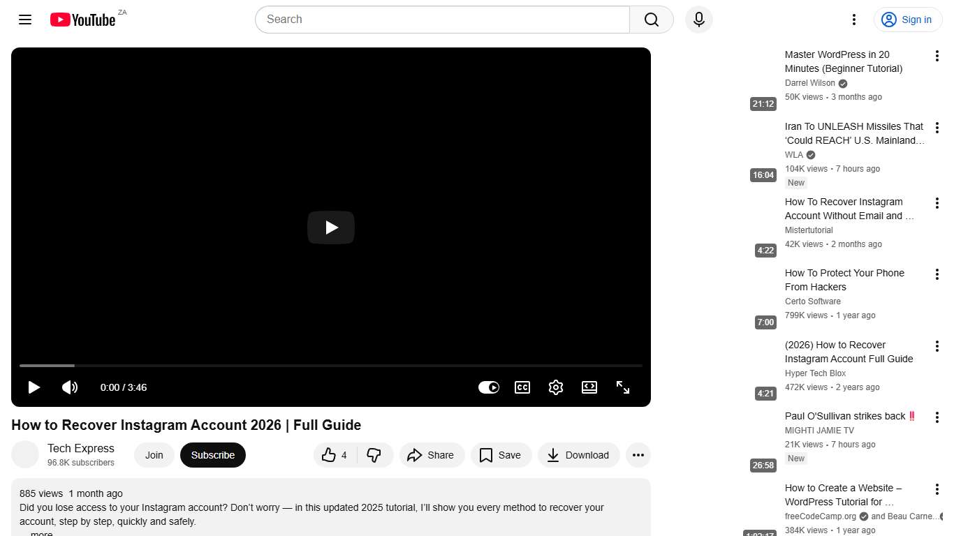 How to Recover Instagram Account 2026 Full Guide - YouTube